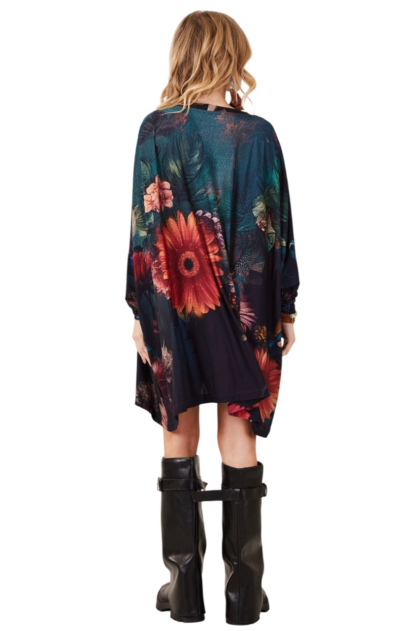 Bata Ampla Com Pedrinhas Estampa Exclusiva De Elefante Yacamim S8