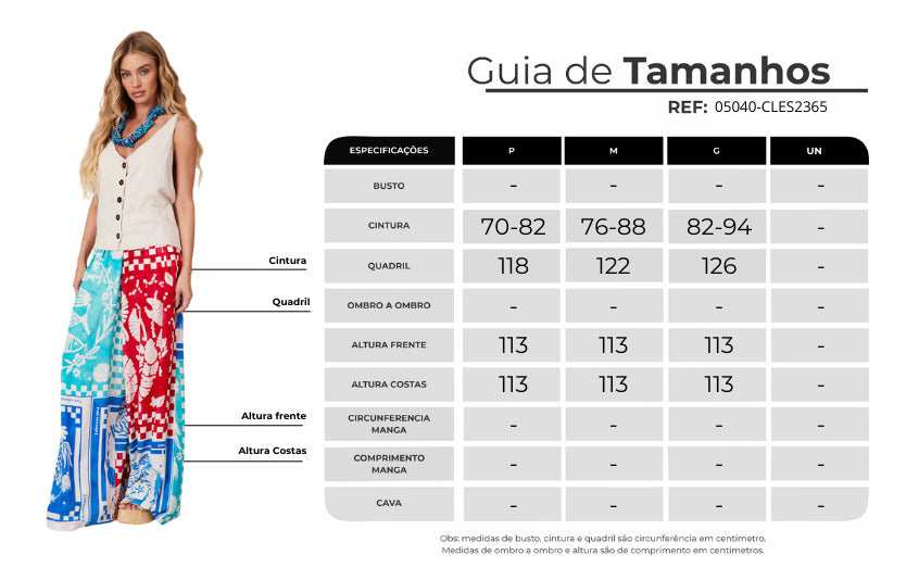 Calça Saruel Azul E Vermelho Coleção Pira Omomba''e Yacamim K1
