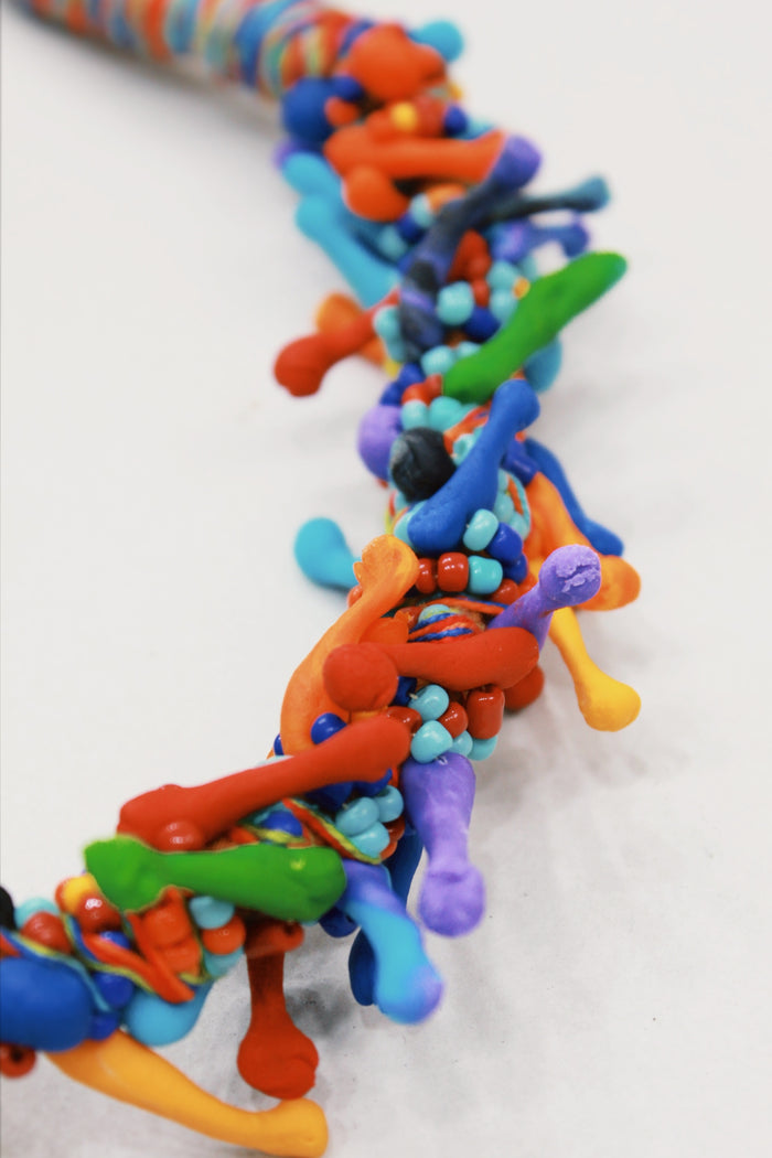 Colar Artesanal De Cordas Coloridas Yacamim #604