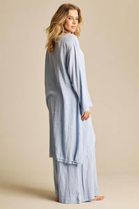 Calça Pantalona Azul Claro Yacamim A30