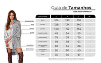Chemise Alongado Azul Patchwork Cashmere Yacamim N10
