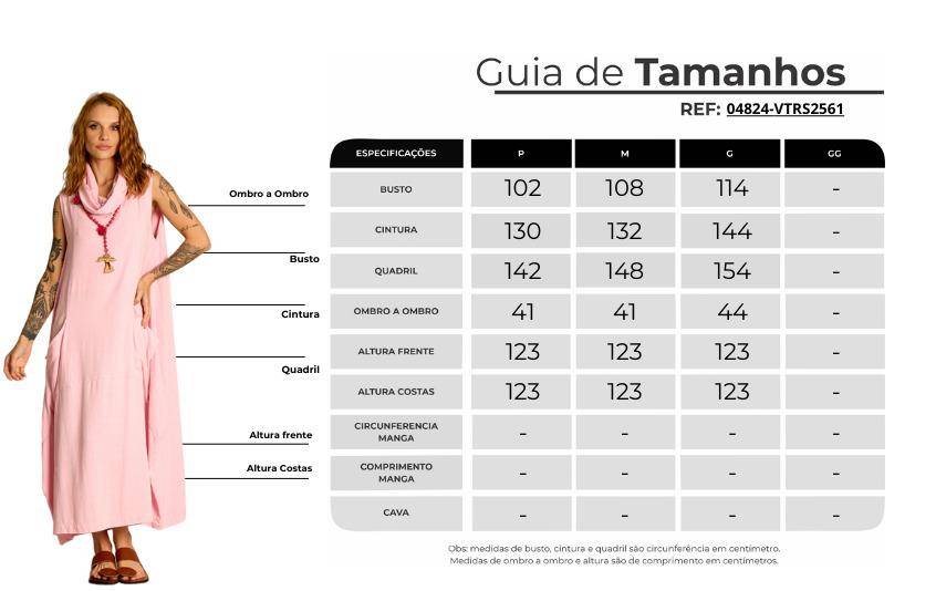 Vestido Longo Regata Gola Rolê Bolsos Rosa Claro Yacamim E22