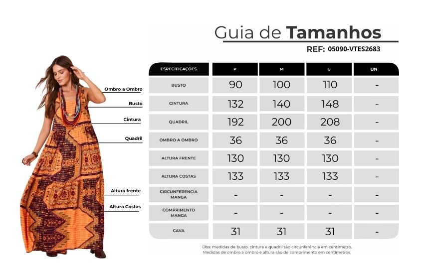 Vestido Longo De Alças Largas Laranja Estampa Geométrica Yacamim E1