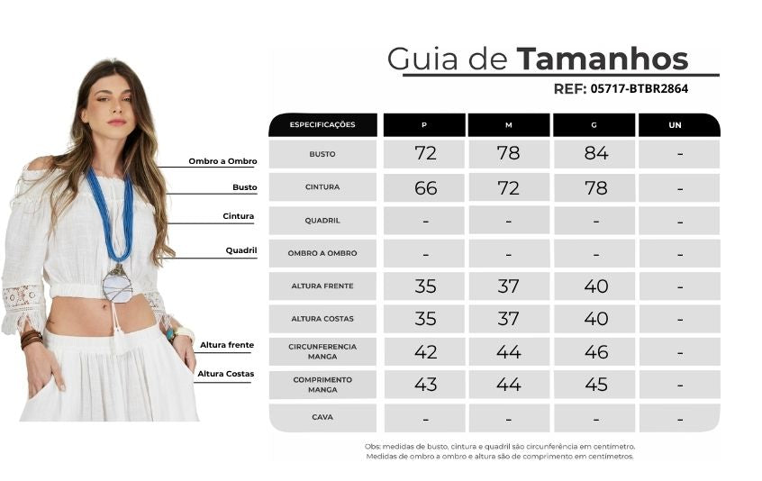 Bata Cropped Ciganinha De Algodão Branca Coleção Bahêa Yacamim Q8