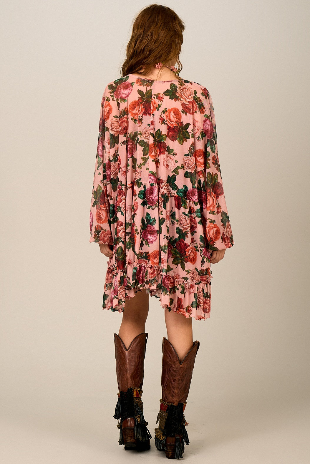 Bata Ampla Tule Rosa Claro Yacamim B4