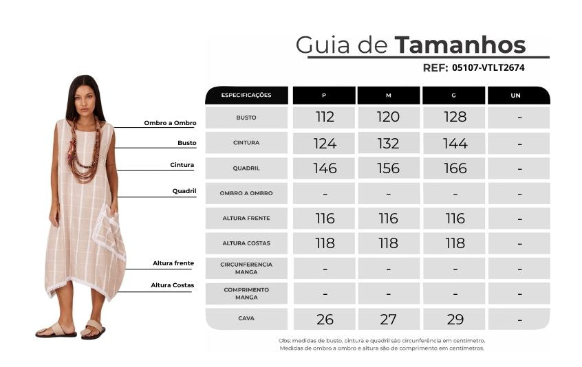 Vestido Regata Midi Bege Xadrez Yacamim C17