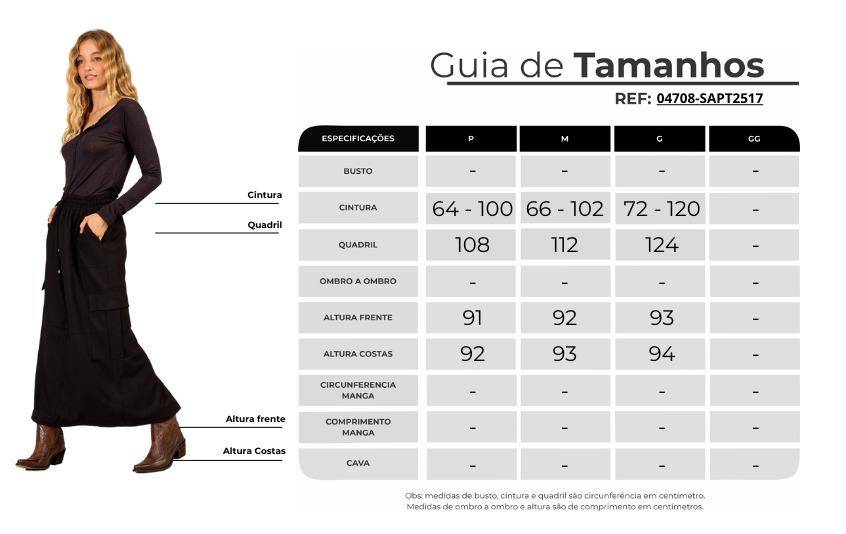Saia Midi De Linho Com Fendas Preta Yacamim G1