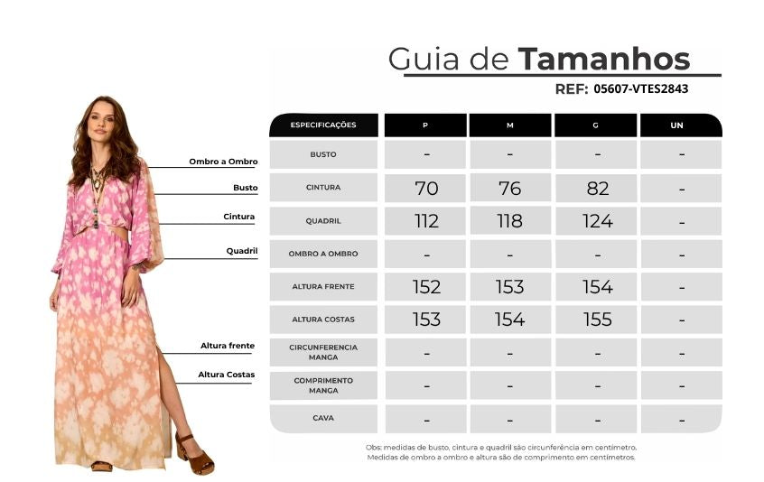 Vestido Longo Vazado Tie Dye Rosa E Laranja Yacamim C17