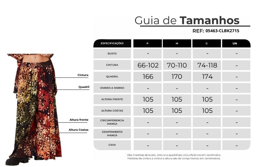 Calça Saruel Pantalona Estampa Digital De Batik Yacamim I10