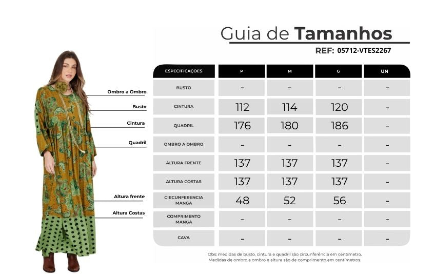 Vestido Midi Amplo Verde Estampado Patchwork Yacamim E8