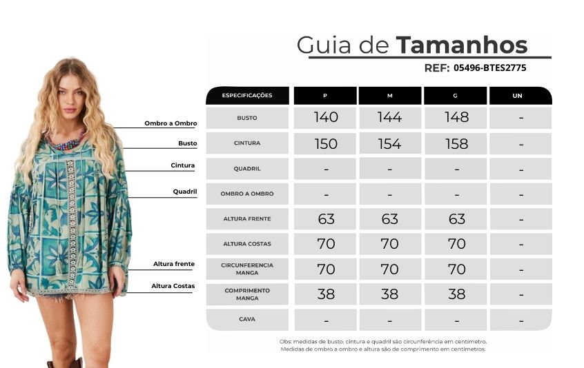 Bata Ampla Com Rendas Verde Estampada Yacamim B17