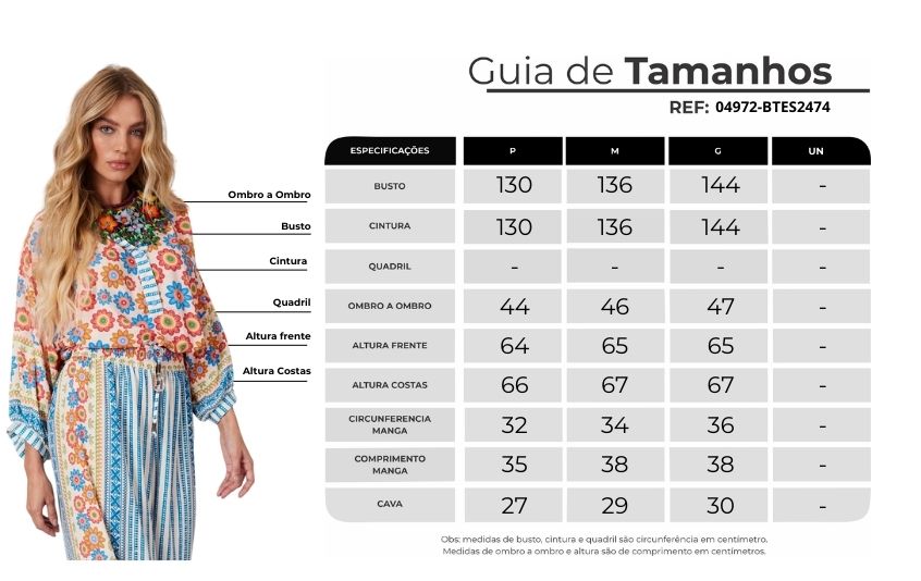 Bata Ampla Azul Coleção Pira Omomba''e Yacamim K3
