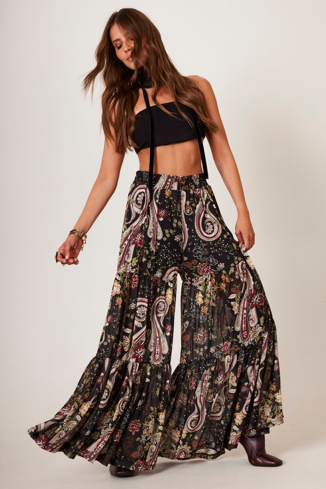 Cropped CalÃ§a Flare Pinterest Calça Social CalÃ§a Pantalona