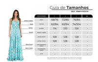 Vestido Longo Alças Azul Tiffany Estampado Yacamim C6