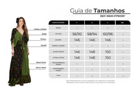 Vestido Longo Verde Estampa De Poá Patchwork Yacamim E18