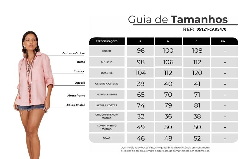 Camisa Básica De Linho Rosa Claro Yacamim A13 Liso