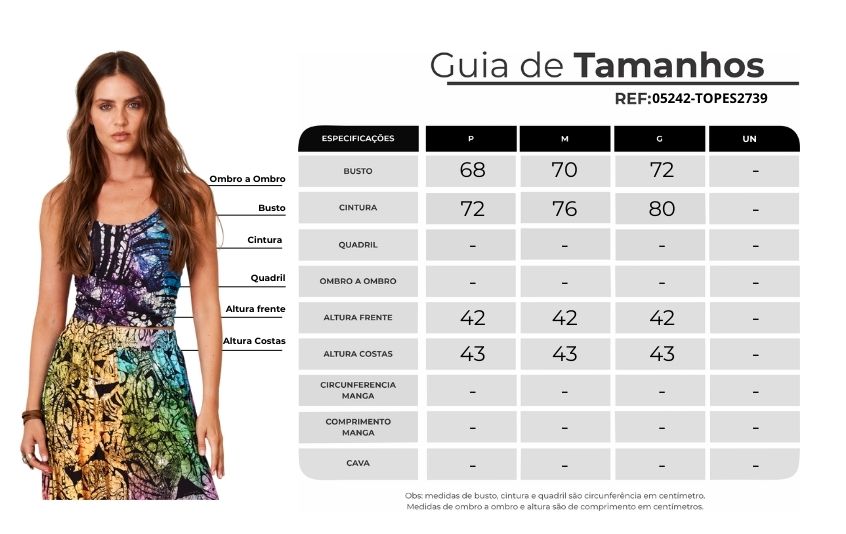 Top Cropped Com Amarração Nas Costas Estampa Batik Yacamim F14