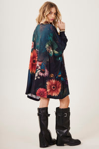 Bata Ampla Com Pedrinhas Estampa Exclusiva De Elefante Yacamim S8