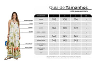 Macacão Longo Pantalona Bege Estampado Coleção Bahêa Yacamim R1