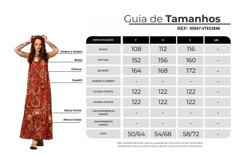 Vestido Longo Alças Reguláveis Marrom Estampado Yacamim E11