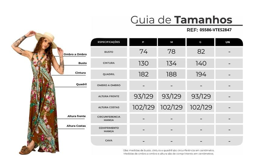 Vestido Longo Frente Única Marrom Estampa Paisley Yacamim E9