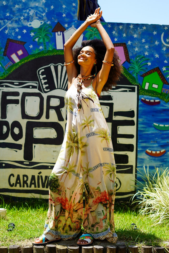 Macacão Pantalona Arraial D''ajuda Coleção Bahêa Yacamim R1