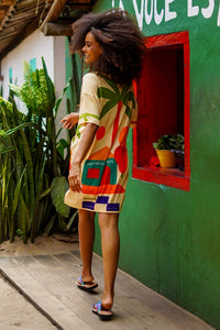 Camiseta Ampla Bege Bahêa Coleção Bahêa Yacamim R7