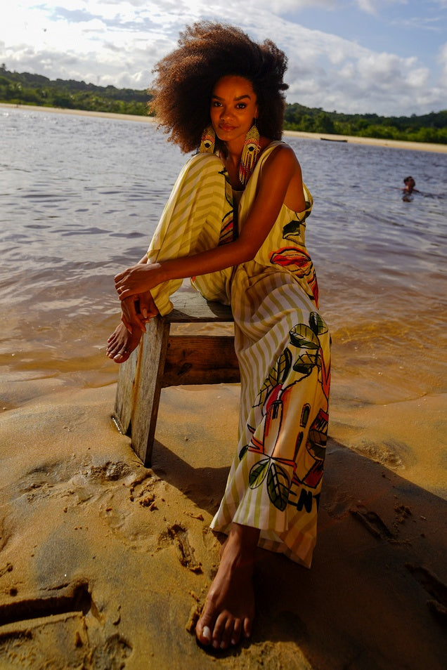 Calça Pantalona Água De Coco Coleção Bahêa Yacamim R8