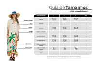 Chemise Midi Bege Estampado Coleção Bahêa Yacamim R4