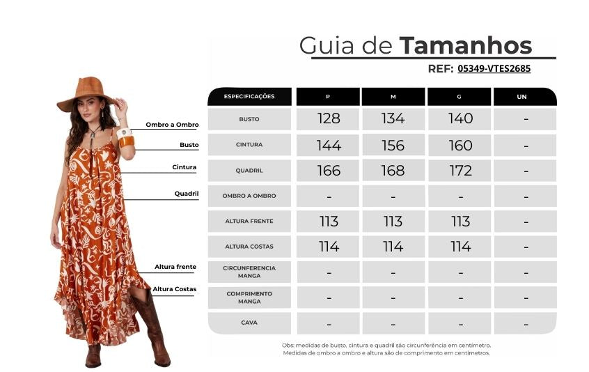 Vestido Longo Com Alças Reguláveis Laranja Estampado Yacamim C2