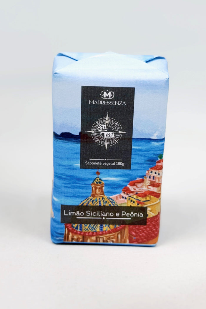 Sabonete Vegetal Limão Siciliano E Peônia Madressenza 180g Yacamim #563