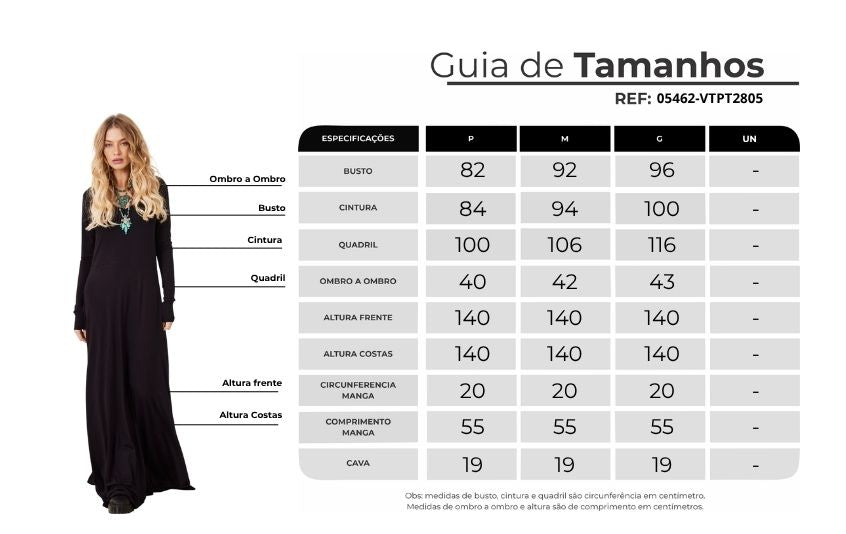 Vestido Longo Com Mangas Justas Preto Yacamim D5 Liso