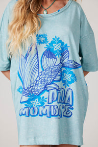 Camiseta Básica Azul Coleção Pira Omomba''e Yacamim K5