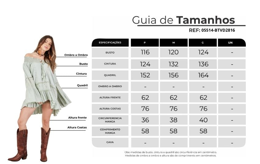 Bata Ciganinha Broderie Verde Pistache Yacamim B29