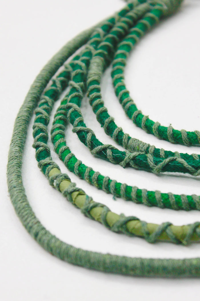 Colar Artesanal De Cordas Coloridas Yacamim #396