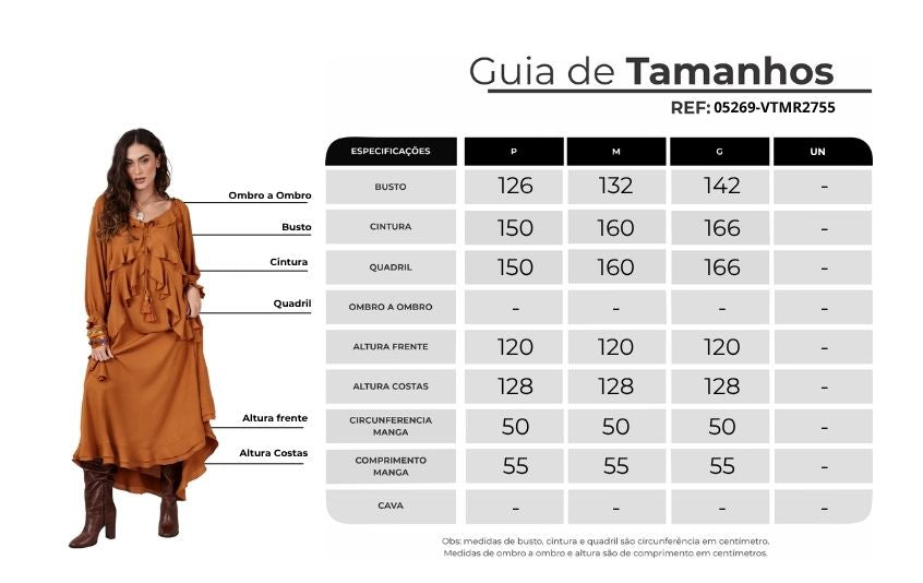 Vestido Longo Ombro A Ombro Caramelo Yacamim C14 Liso