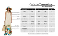 Vestido Longo Nadador Bege Estampado Coleção Bahêa Yacamim R3