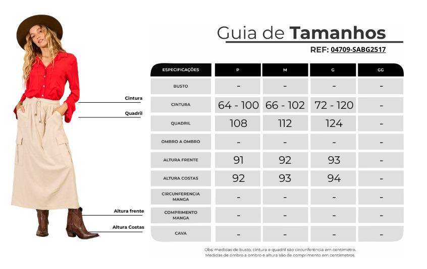 Saia Midi De Linho Com Fendas E Bolsos Bege Yacamim G5