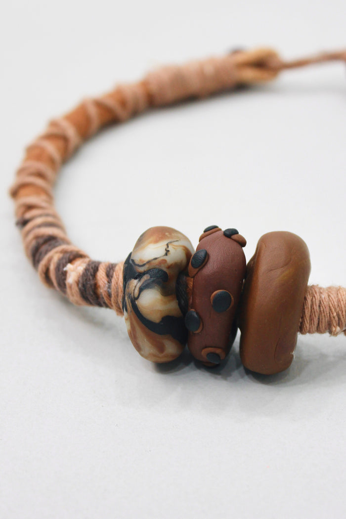 Colar Artesanal De Cordas Coloridas Yacamim #380