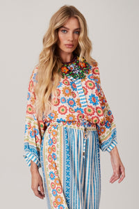 Bata Ampla Azul Coleção Pira Omomba''e Yacamim K3