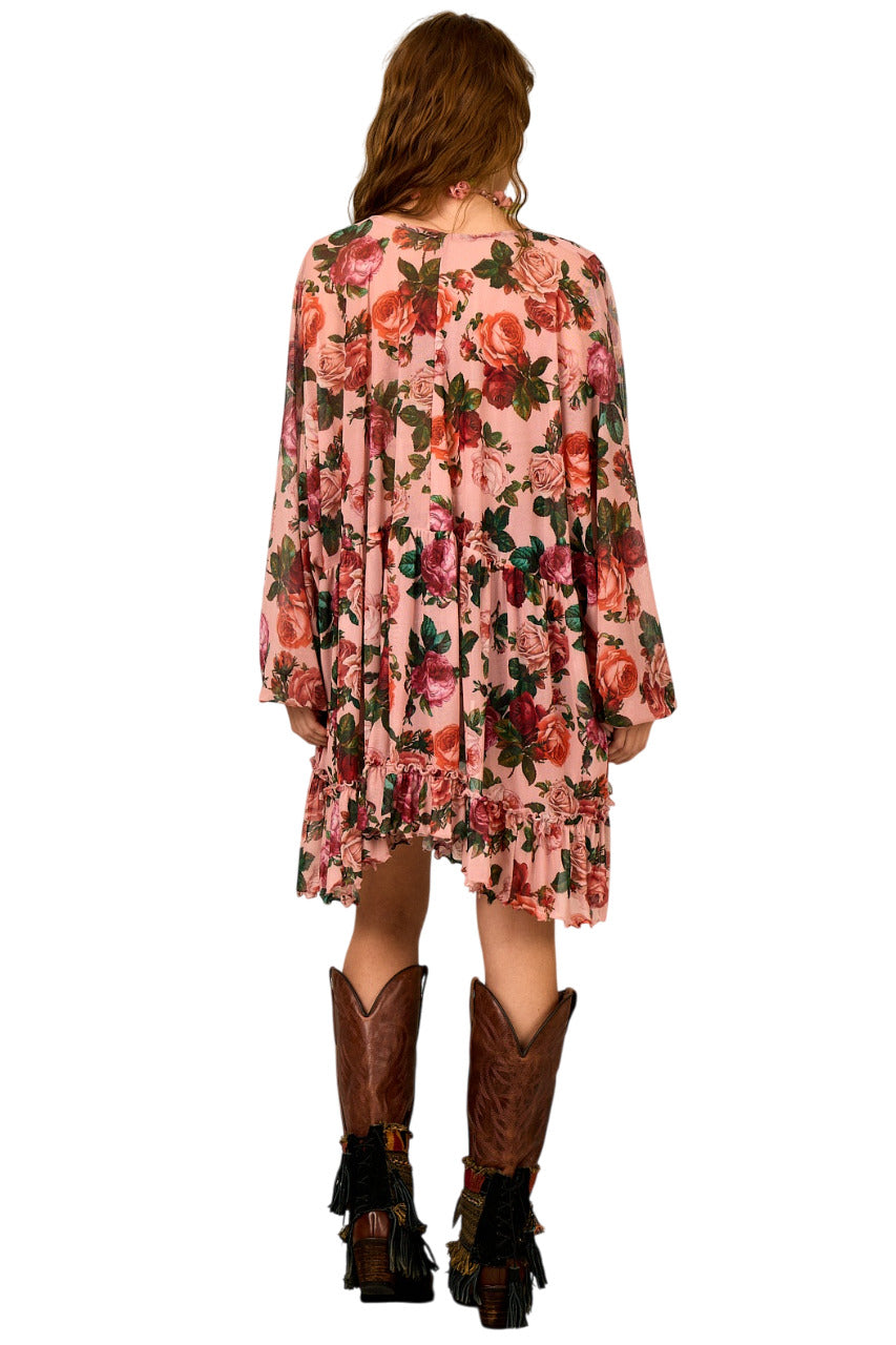 Bata Ampla Tule Rosa Claro Yacamim B4