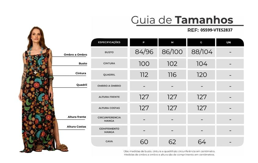 Vestido Longo De Alças Largas Preto Estampado Yacamim E22