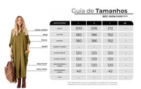 Chemise Longo Com Mangas 3/4 Verde Militar Yacamim M3 Liso