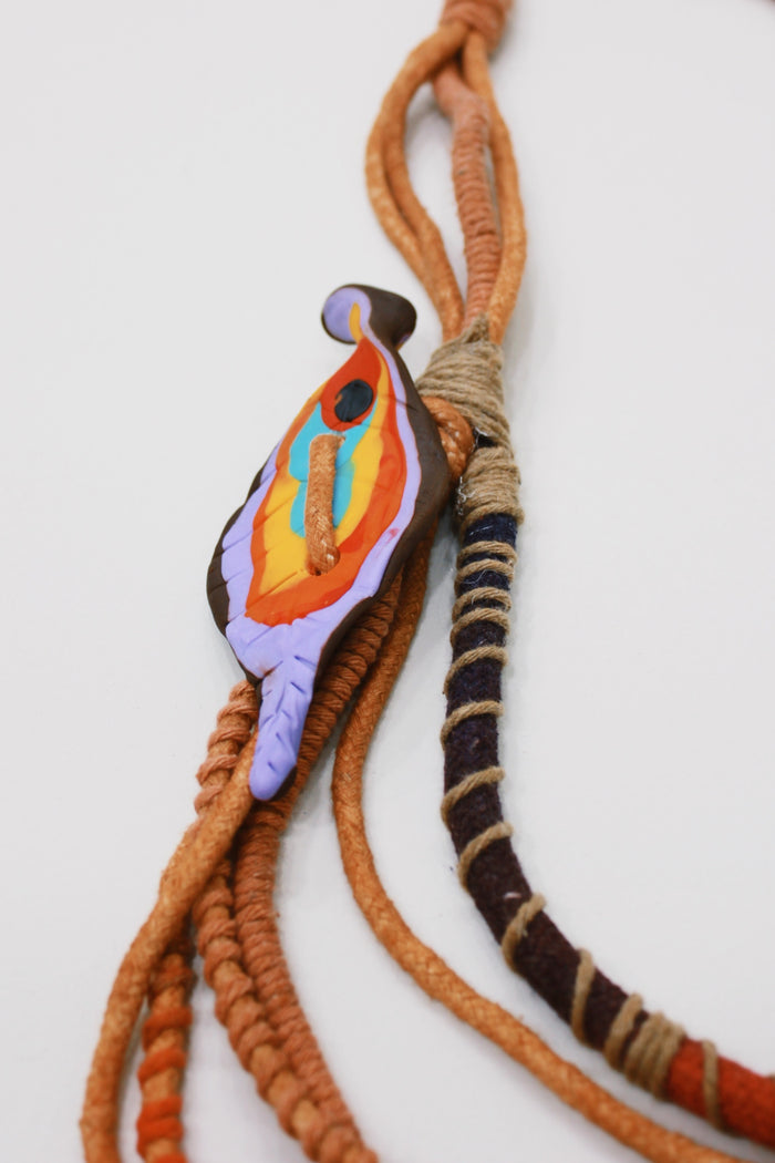 Colar Artesanal De Cordas Coloridas Yacamim #732