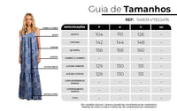 Vestido Longo De Alças Com Recorte Assimétrico Azul Estampa Cashmere Yacamim E4