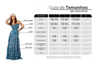 Vestido Longo Azul Estampa Cashmere Yacamim D1