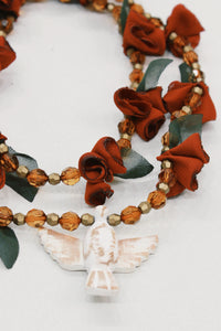 Colar Espírito Santo Flores Terracota Yacamim #590