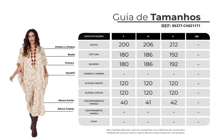 Chemise Midi Botões Mostarda Estampado Yacamim L1