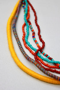 Colar Artesanal De Cordas Coloridas Yacamim #371