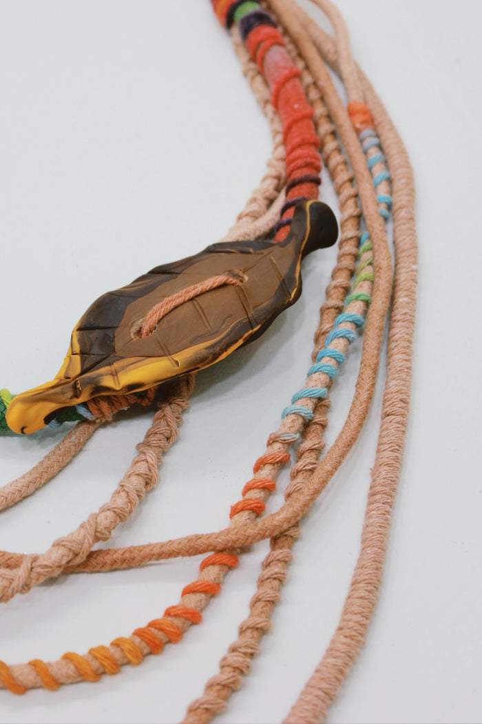 Colar Artesanal De Cordas Coloridas Yacamim #733